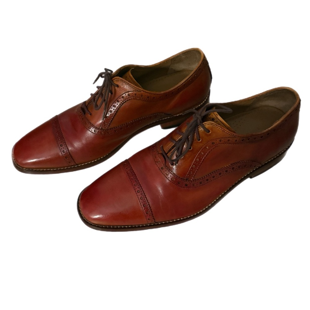 Cole Haan Grand.OS Mens Brown Leather Lace Up Shoes Size 11.5 Dark Academia Lux